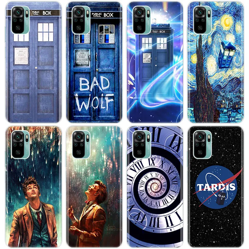 Мягкий силиконовый чехол Tardis Box Doctor Who Van Gogh для Xiaomi Redmi Note 10 9 Pro Max 10S 9S 8T 8 8A 9A 9C NFC 9T 7 |