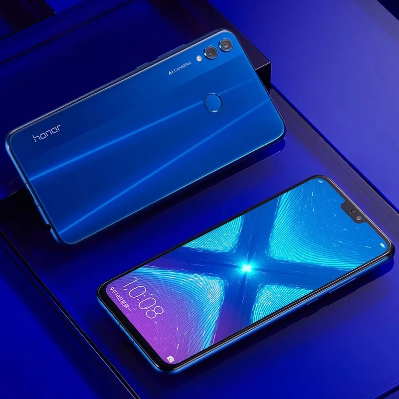 Полноэкранный Смартфон Honor 8X6,5 дюйма с глобальной прошивкой OTA, не 8x max, мобильный телефон Android 8,1, Восьмиядерный сканер отпечатков пальцев