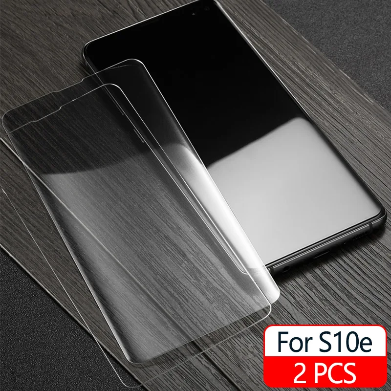 20D Защитная пленка для экрана из закаленного стекла для samsung Galaxy S10 Plus S10e UV жидкая пленка для экрана samsung S10 Plus - Цвет: 2 PCS S10e