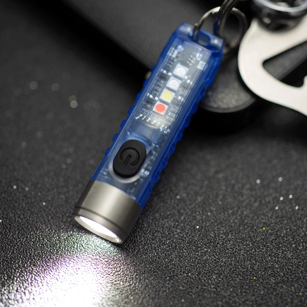 

Брелок-вспышка боковой мини USB Перезаряжаемый светодиодный светильник портативный водонепроницаемый светильник льник для улицы бега кемп...