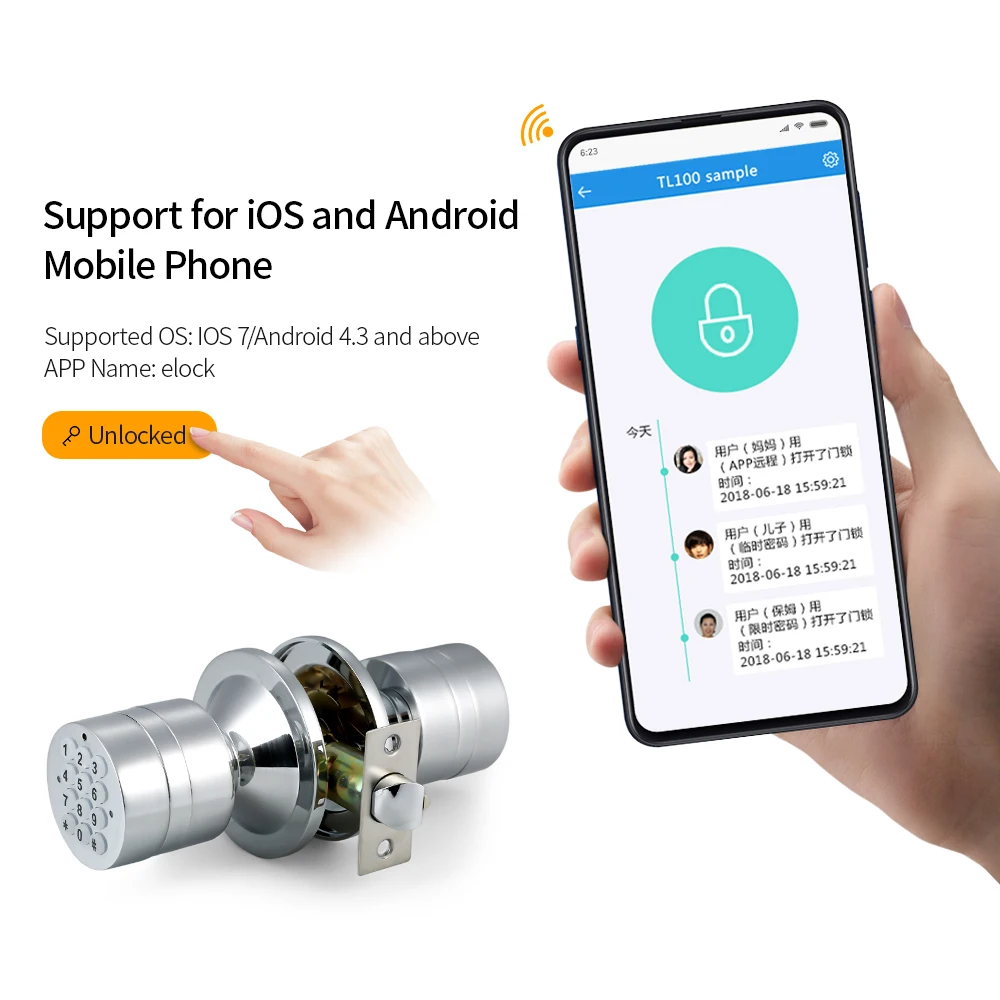 Цифровой Дверной замок с клавиатурой без ключа дверной кодовым кодом умный