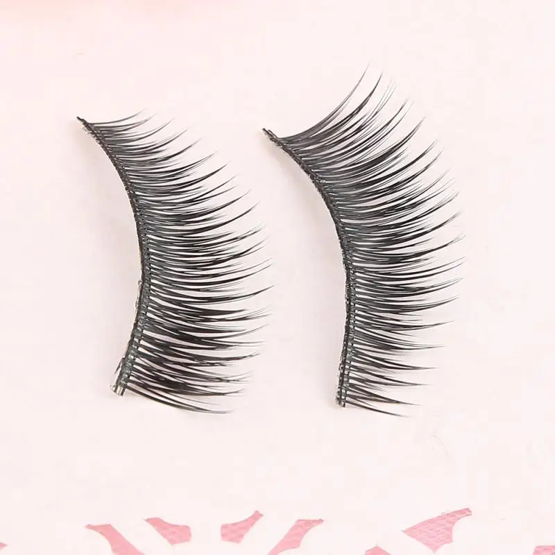 5 пар/компл. натуральный черный густые ресницы ручной работы Длинные разреженные