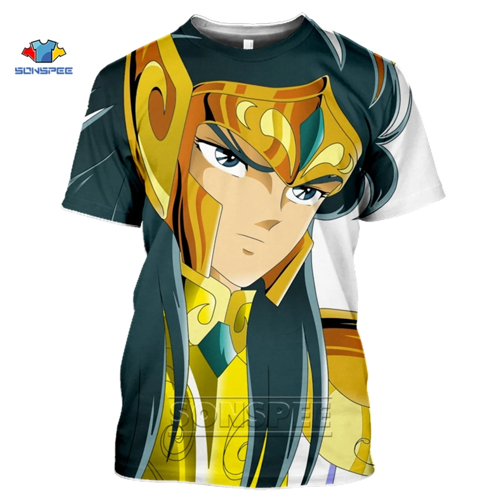 

2021 new fashion Japanese classic anime Saint Seiya T-shirt for men and women 3D printed T-shirt unisex Harajuku style T-shirt s