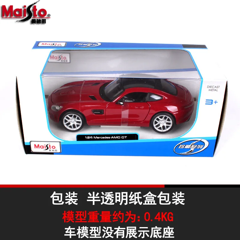 Модель автомобиля Maisto из сплава в масштабе 1/24 Коллекционная модель для Benz AMG GT