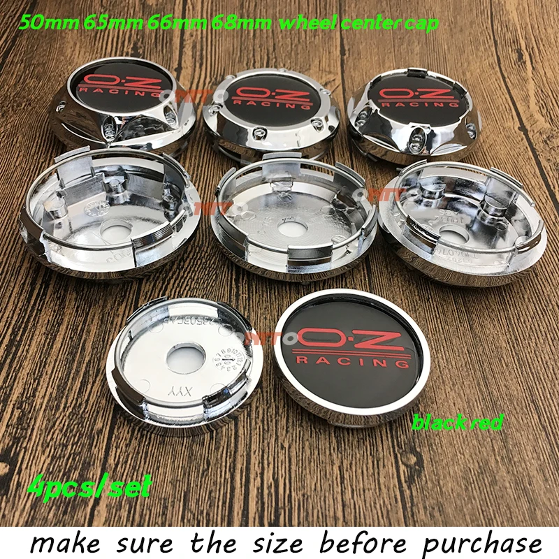 

Decoration Black Red for Logo Emblem 45mm 50mm 65mm 66mm 68mm Wheels Center Caps 4pcs/set for Racing Car Styling