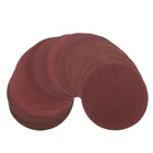 Шлифовальные диски с крючком и петлей, 6 дюймов, 150 мм, красная наждачная бумага из оксида алюминия, зернистость 60-2000 для дерева, металла, шлифования