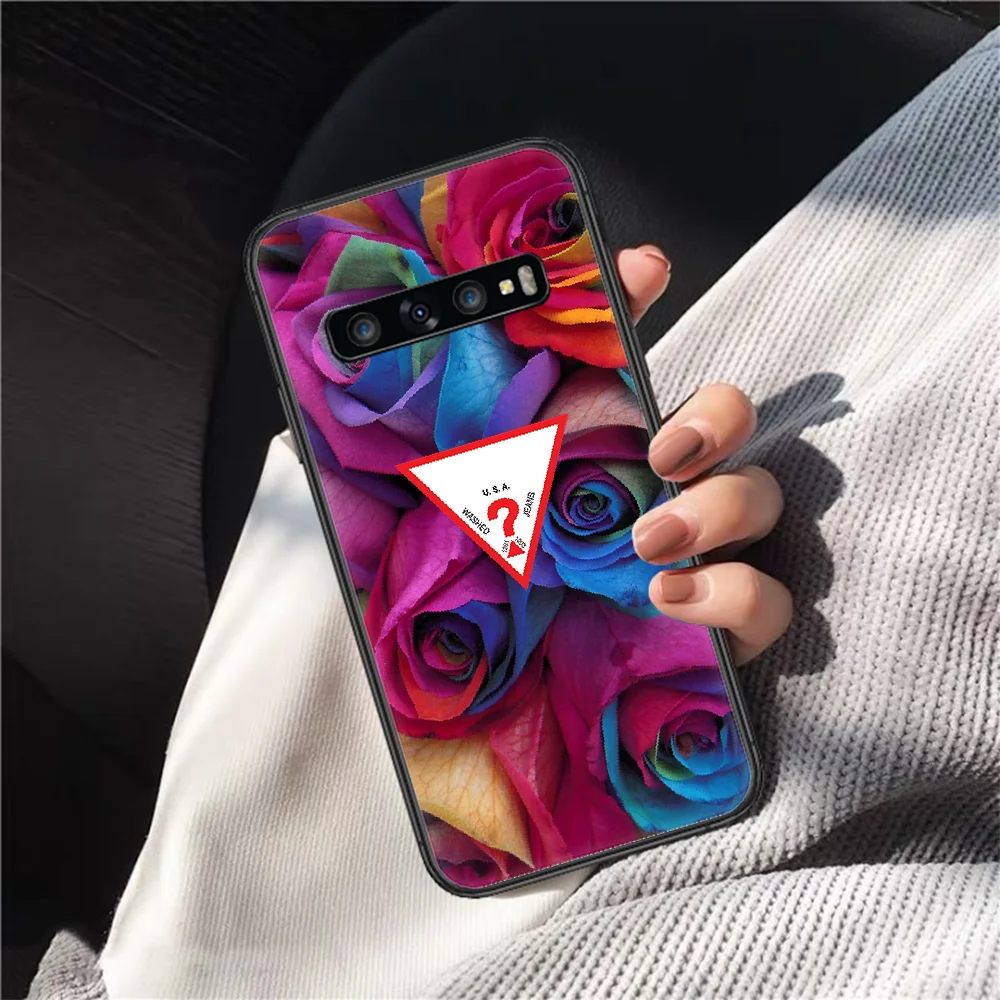 

French Fashion Luxury Brand Guesing Phone Case Cover Hull For Samsung Galaxy S 7 8 9 10 E 20 FE Edge Uitra Plus Note 9 10 20