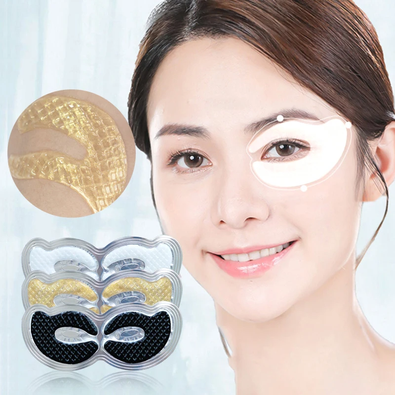 

8-3Pair Crystal Collagen Eye Masks Anti Wrinkle Gel Masks Eye Patches Under Eye Bags Dark Circles Moisturizing Anti Aging