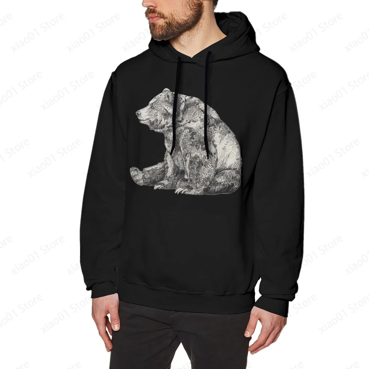 

Bear Hoodie Sweatshirts Fashion Graphics Harajuku Streetwear Hoodies