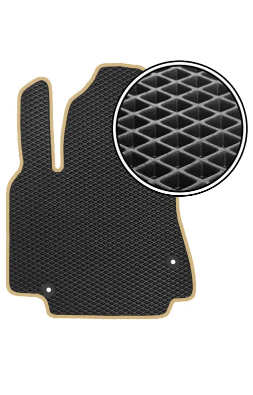 Автомобильный коврик EVA Toyota Corolla Fielder правый руль NZE 141 2006-2010 (бежевый кант) Vicecar