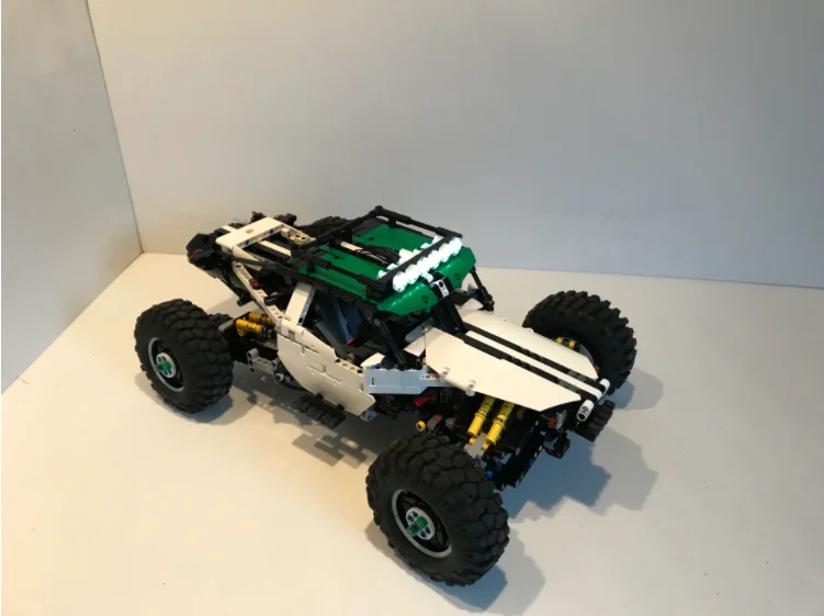 MOC Technic серия 4WD радиоуправляемое Багги C1 обновление внедорожник альпинистская Совместимость с MOC-19517 строительный блок кирпичи дети