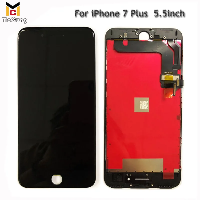Оригинальный MoCung LCD для iPhone 7 Plus 5 дюймов экран в сборе с кронштейном 100% хороший 3D