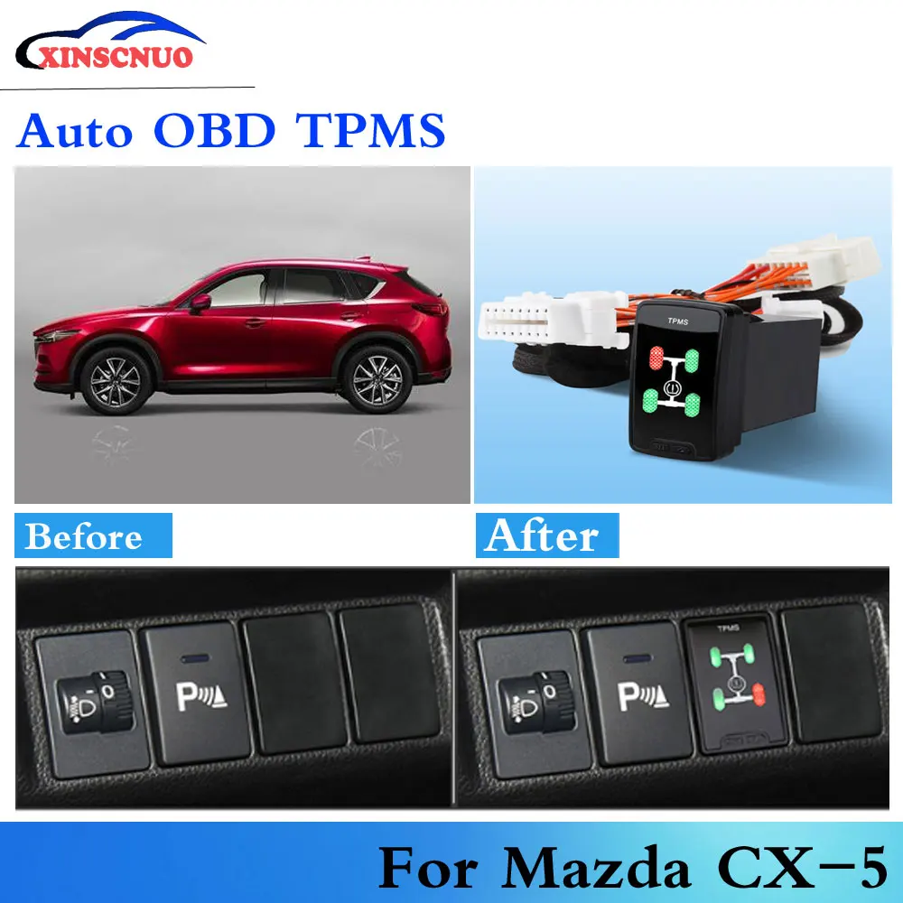 Автомобильный OBD TPMS Давление Сенсор для Mazda CX 5 2012 2019 Авто охранной сигнализации