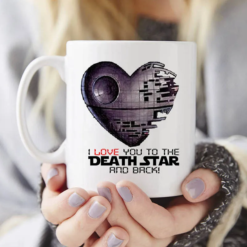 Новинка керамические кружки I Love You to The Death Star 350 мл меняющие цвет чашка кружка для