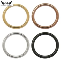 1 2mm thick 316l stainless steel hinged hoop ring nose lips eyebrow navel ring septum clicker body piercing ring earrings
