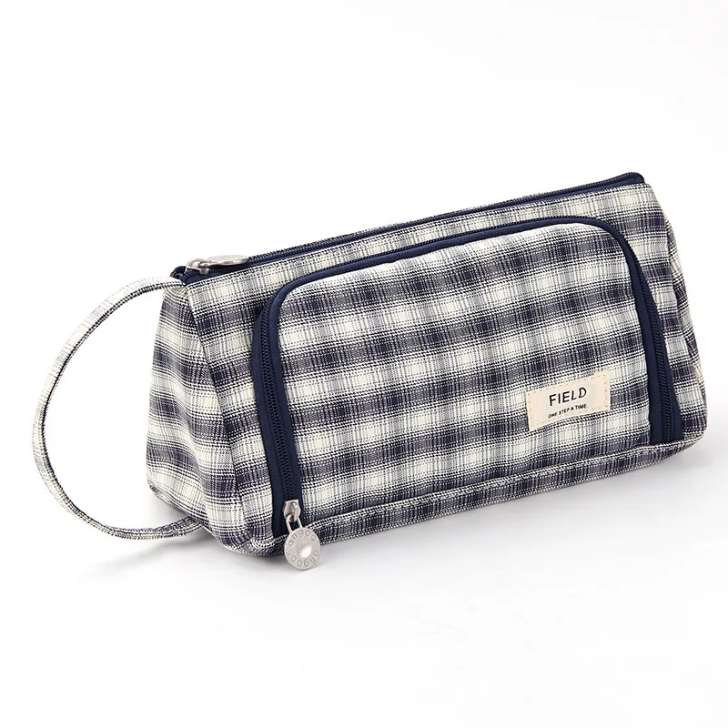 Новинка 2024 сумка для карандашей прочная холщовая ручка искусственная Корейская