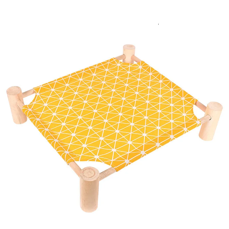 

Wood Cat Hammock Removable Cat Bed Lounge House Litter Sleeping Mat Easy To Remove And Wash Cat Camp Bed Pet Supplies
