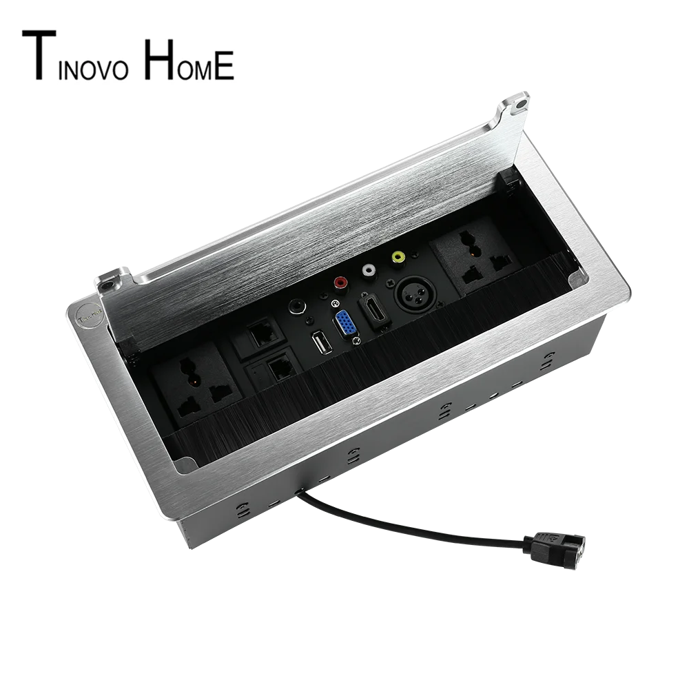 Настольная розетка коробка/алюминиевый сплав гнездо/2 bit universal Mobile power Bank тел сети