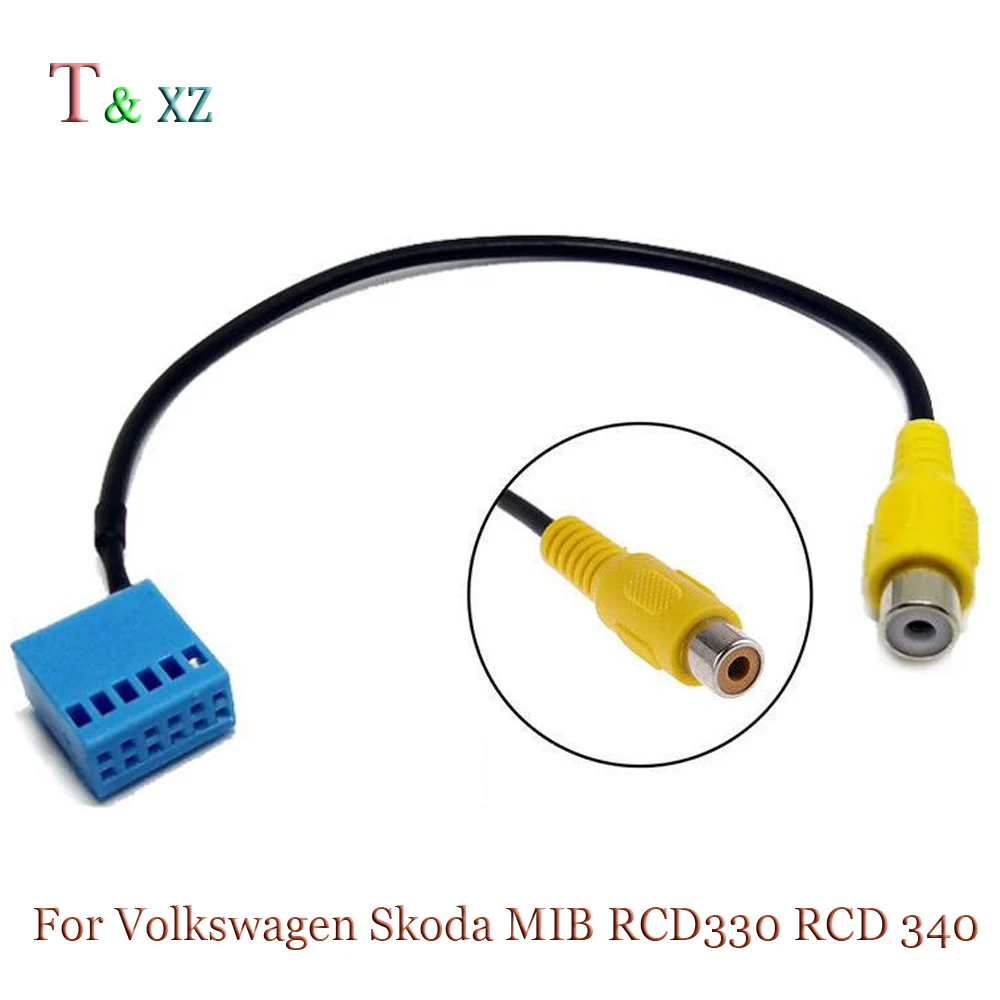 

T & xz 1 шт. MIB RCD330 RCD340 Автомобильная камера заднего вида RVC Кабель-адаптер для автомобильного реверсивного изображения