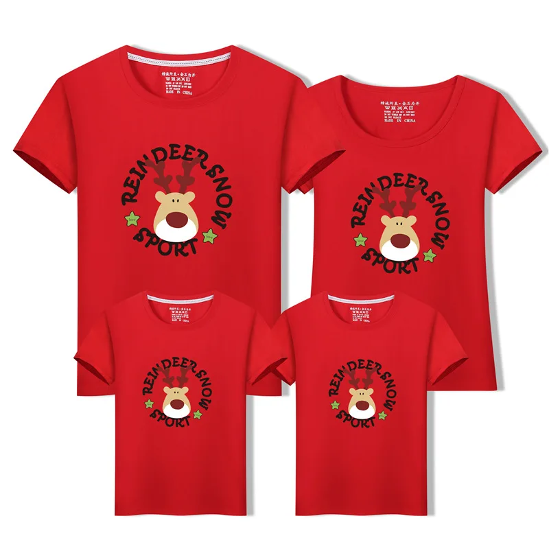 Семейный костюм для папы мамы и ребенка одинаковые комплекты семьи на Рождество