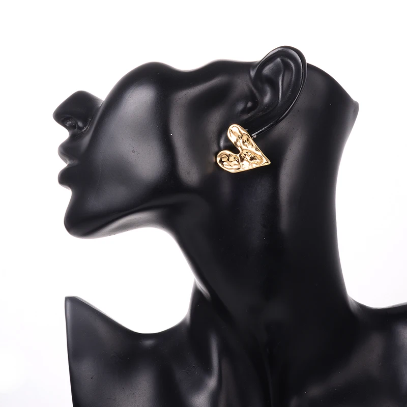 Shineland 2021 уникальные нестандартные простые металлические серьги-гвоздики в форме