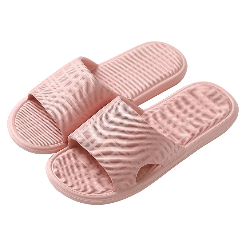 

2021 Family Couple Indoor Slippers Soft Comfortable Woman Man Slides Non-Slip Leaking Quick Dry Thick-Soled pvc Integrated Shoes