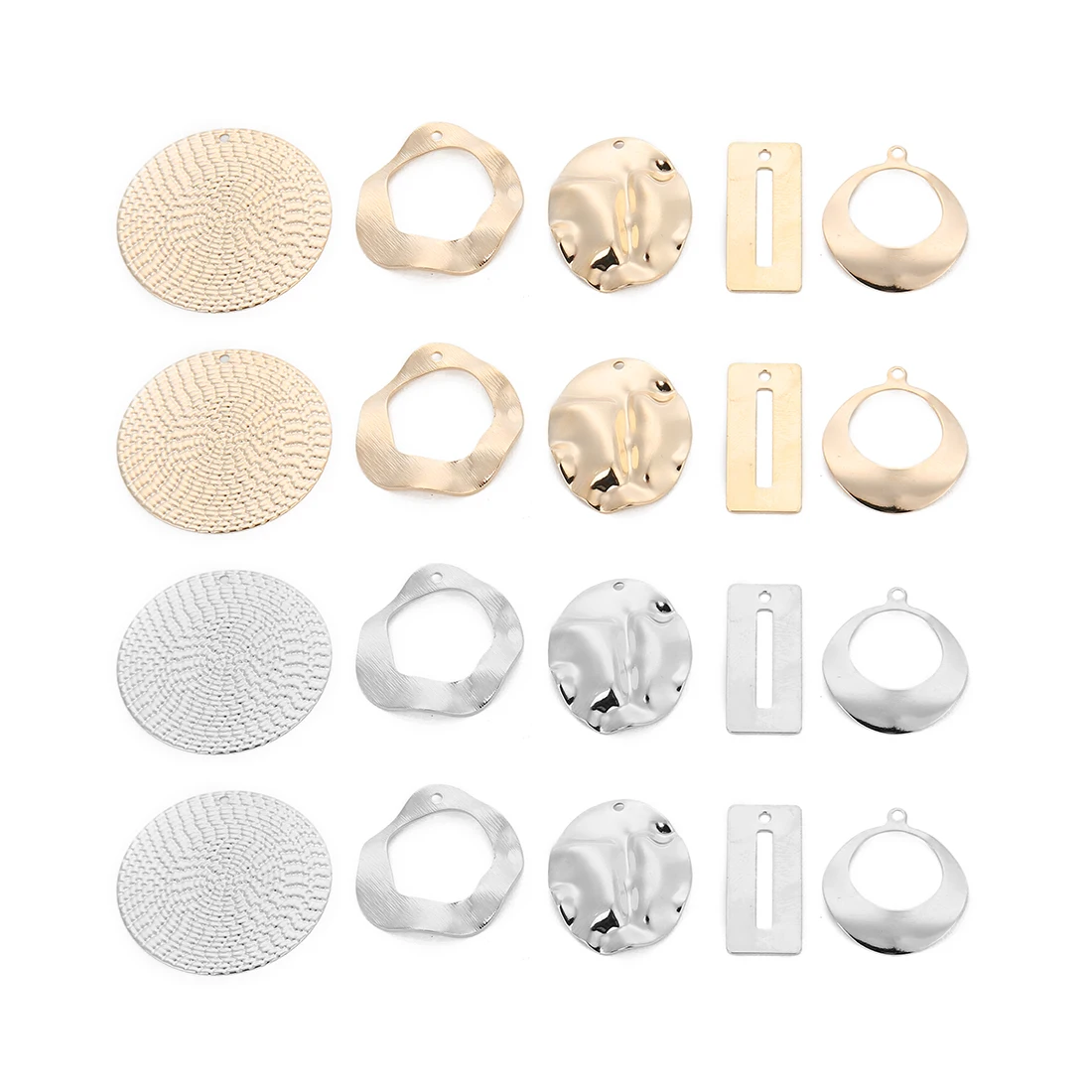 10 шт./лот искусственные медные серьги неправильной геометрической формы в стиле