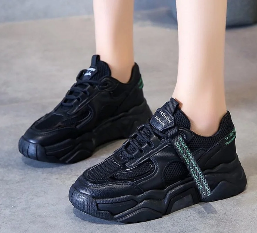 

Women Fashion Shoes Solid Color Casual Sport Sneakers Female Casual Women's Vulcanize Shoes Comfortable Mesh Women's Shoes