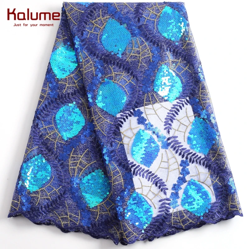 Kalume горячая Распродажа африканская кружевная ткань мягкая французская сетка для