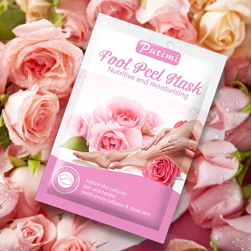 

PUTIMI 2pcs 1pair Exfoliating Foot Mask Pedicure Socks Exfoliation for Feet Mask Remove Dead Skin Foot Peeling Mask Feet Care