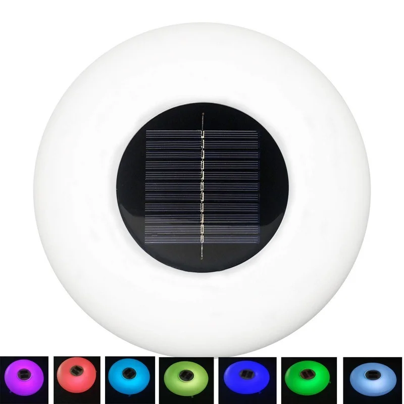 

Waterproof LED Colorful Inflatable Swimming Pool Accessories Light Outdoor Lighting Pool Floating Light Solar Led Light Outdoor