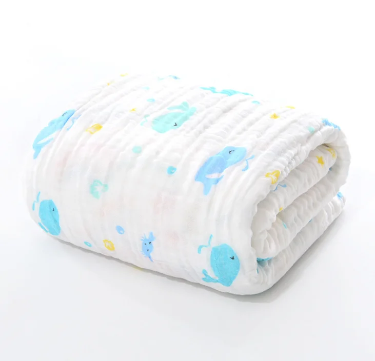 Муслиновое одеяло хлопковые детские пеленки 105*105 см мягкое для новорожденных