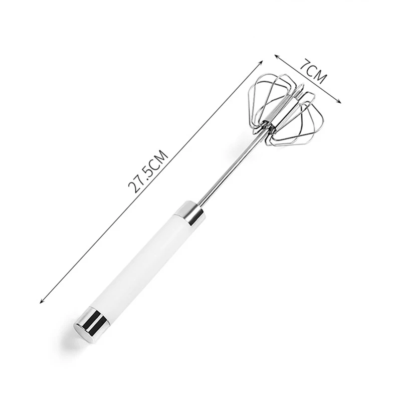 

Stainless Steel Easy Beater Foamer Rotate Hand Push Whisk Mixer Egg Cream Stirrer Sauce Shaker Cake Blender Kitchen Tools