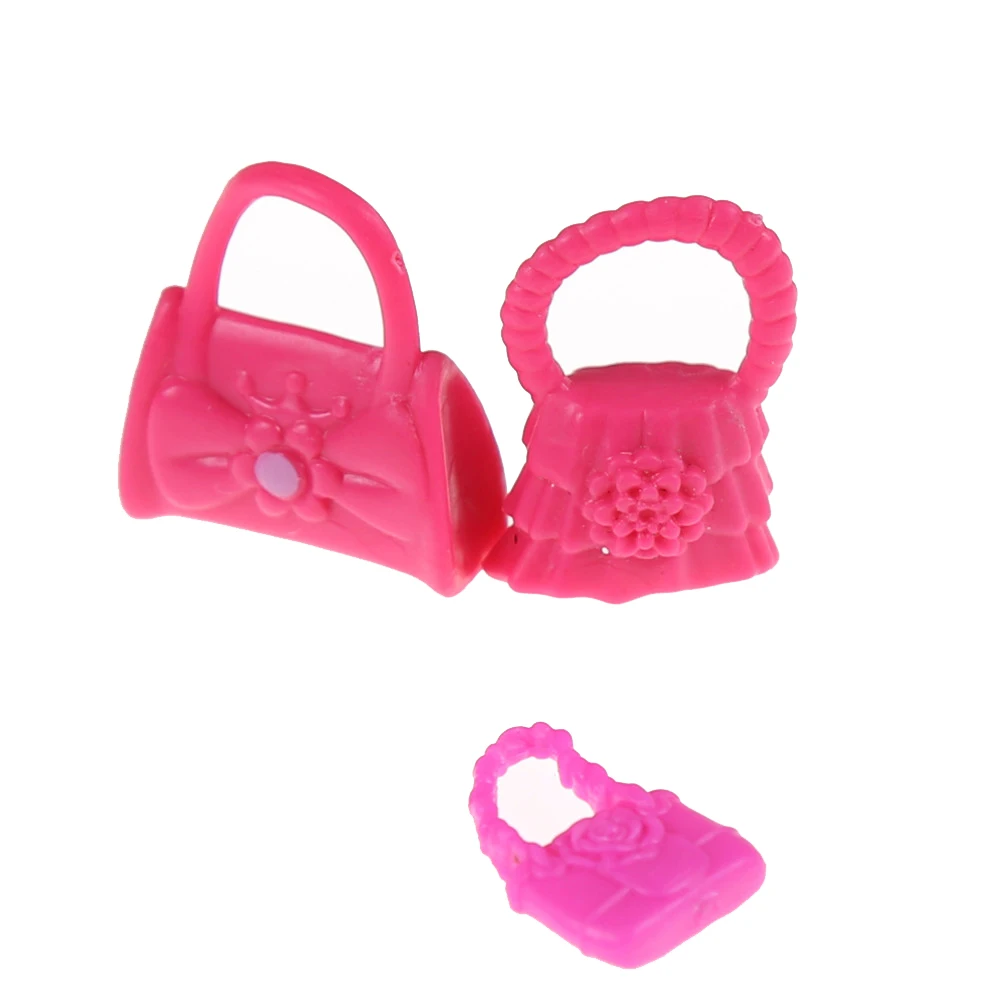 

10 PCS Cute Original Bags For Dolls Accessories Mix Bag Shaped Kids Toys Lovely Kids Gift Parts for Doll