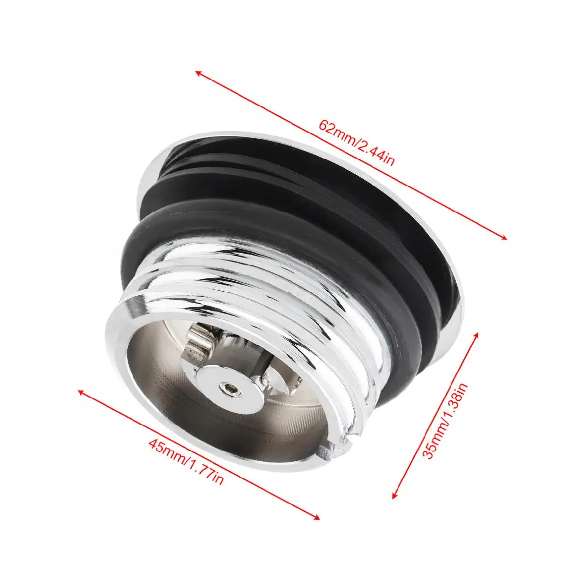 Aluminum Motorcycle Flush Pop Up Screw-In Gas Cap Mount Fuel Tank Oil with O-ring Fit for Davidson Sportster Super Glide |