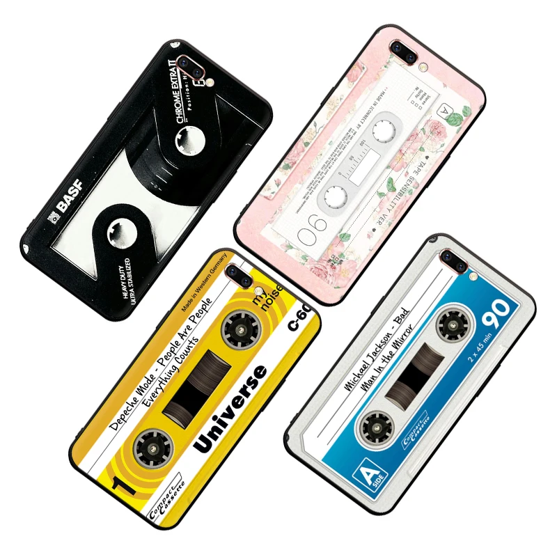 Классическая Ретро-Кассета из силикона для OPPO Reno 2 Z 10 X Ace 2F 2Z 3 Pro Realme A5 5 Q X2 XT X50 Lite |
