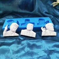 trump famous gesture cake decorating tool silicone clay soap mold baking moulds