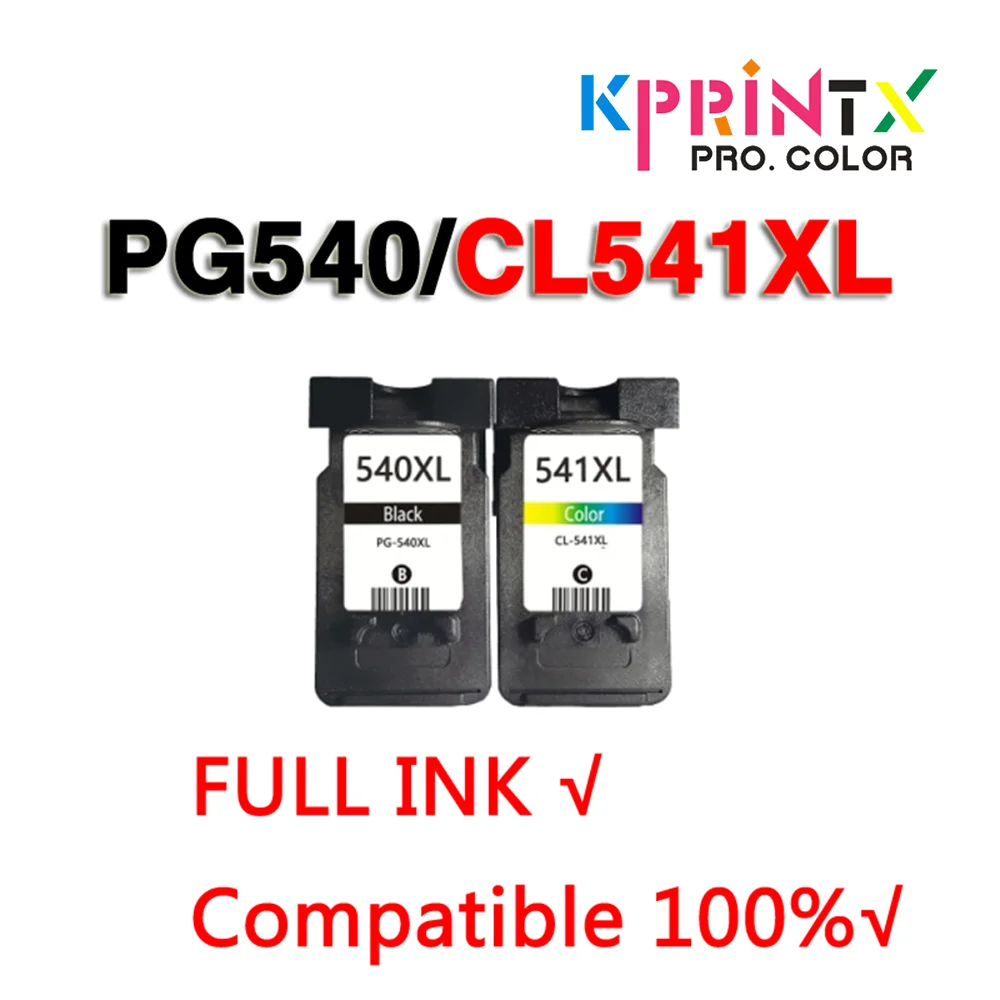 Заправляемый чернильный картридж PG540 CL541 PG540XL CL541XL для принтера PIXMA MG2250 MX375 MX435 MX475