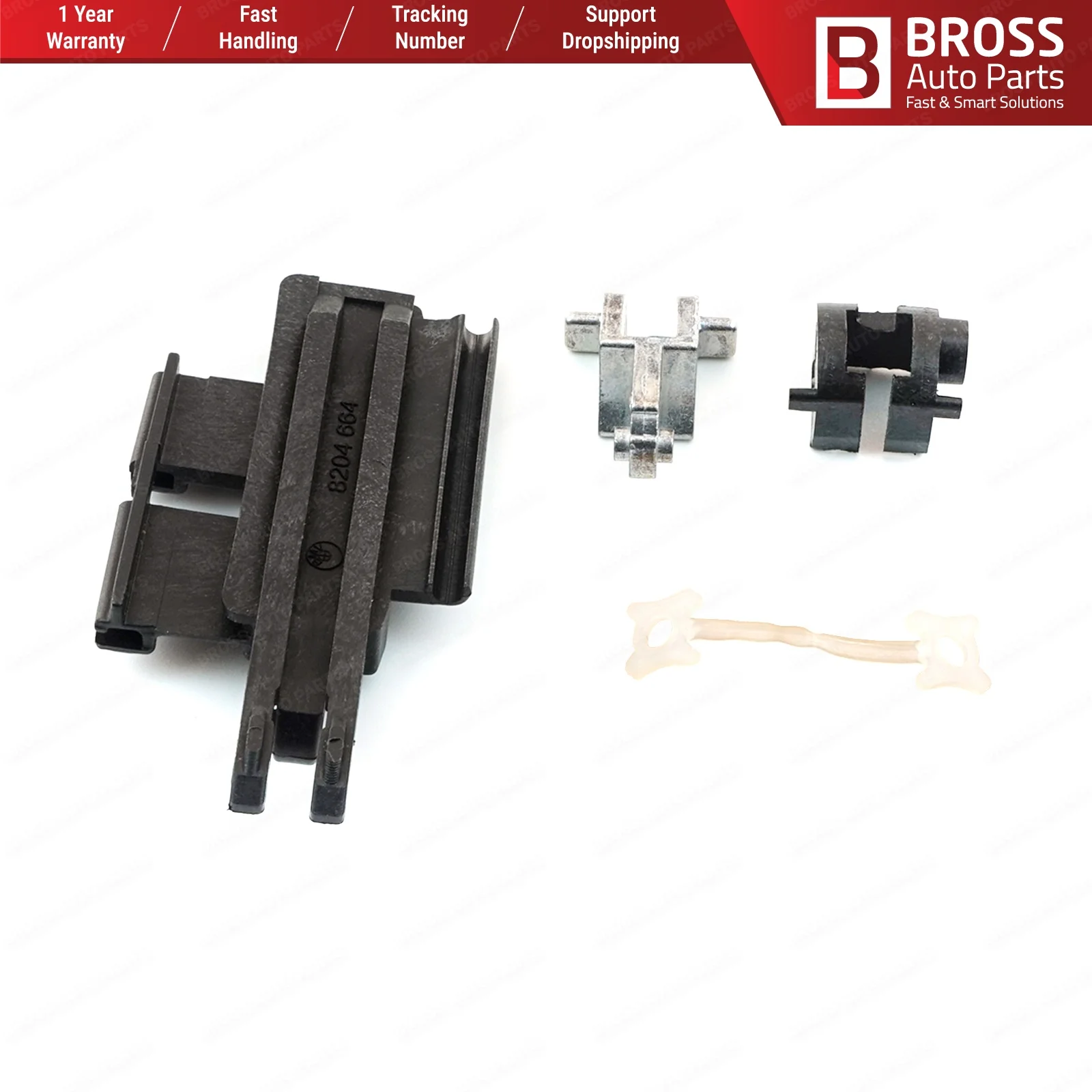 Bross автозапчасти BSR535 4 шт. ползунок на крышу солнца направляющая рейка набор