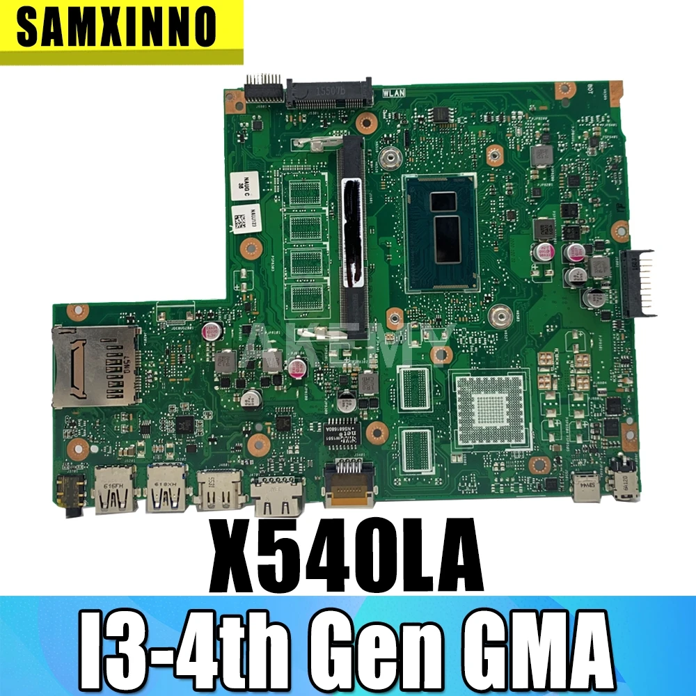 

New 90NB0B00-R00020 X540LJ REV2.1 Mainboard For ASUS X540LA F540L A540L Laptop Motherboard 0G/I3-4th Gen GMA