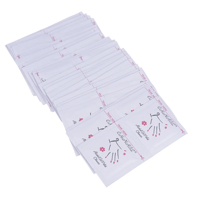 

50pcs Wipes Paper Pads Foil Nail Art Cleaner For UV Gel Gel Polish Remover Wraps Pads Manicure Polish Remove Tools