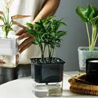 Полипропиленовый цветочный горшок для растений-суккулентов, автоматический самополив, домашний садовый декор