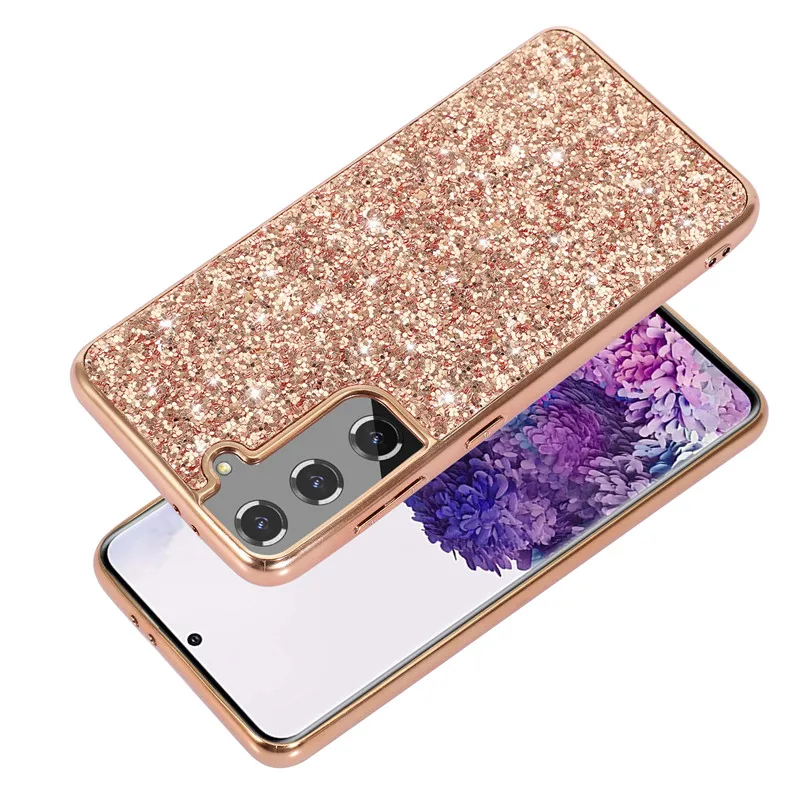 Glitter Case For Samsung Galaxy S20 S21 FE S22 Plus Note 10 20 Ultra A21S A51 A71 A12 A32 A52 A72 Funda Bling Sequins TPU Cover