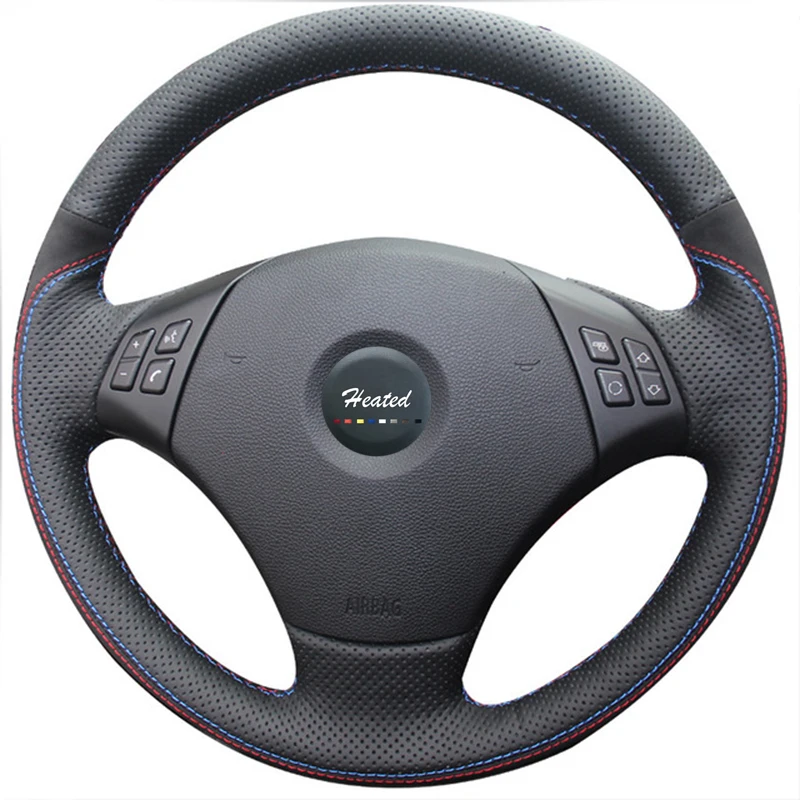 Чехол на руль для BMW E90 320 318i 320i 325i 330i 320d X1 328xi 2007 Оплетка capa para volante|steering wheel cover|wheel