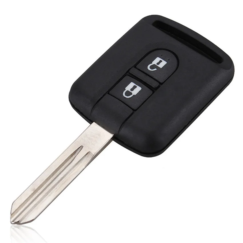 2 кнопки дистанционного ключа оболочки чехол Fob для Nissan Micra K12 Qashqai Navara Almera X-Trail Primera Note Cargo
