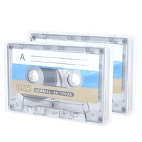 2pcs standard cassette blank tape player empty 60 minutes magnetic tape