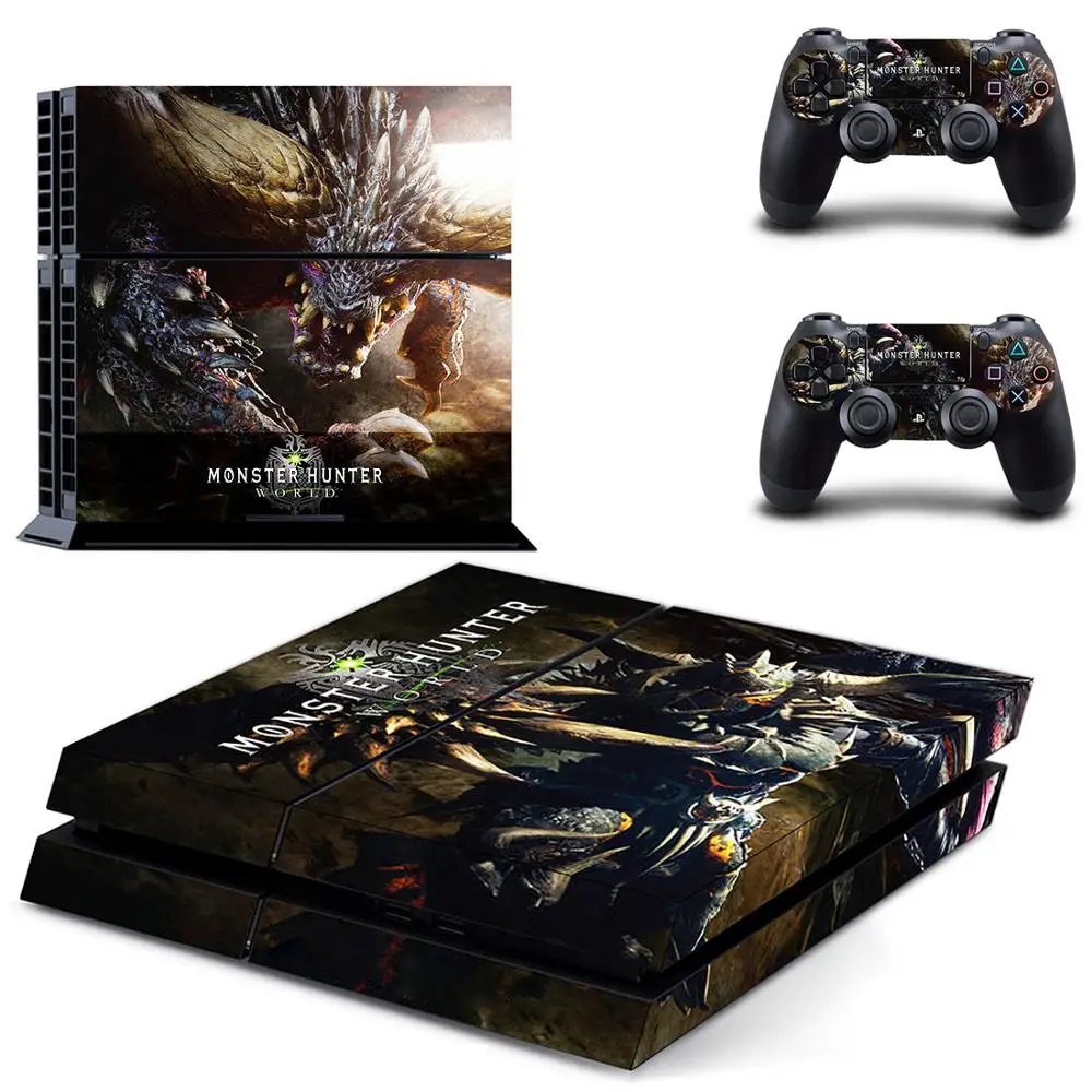Игроманов костюм Монстер Хантер для Мир PS4 Стикеры Play station 4 кожи наклейка Игровые