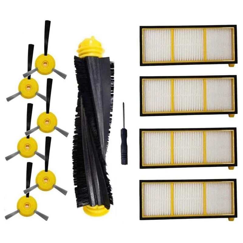 

Eplacement Parts for Shark Ion Robot RV720 RV750C RV755 Accessories Kit Pack of Main Brush Filter Side Brush Cleaning