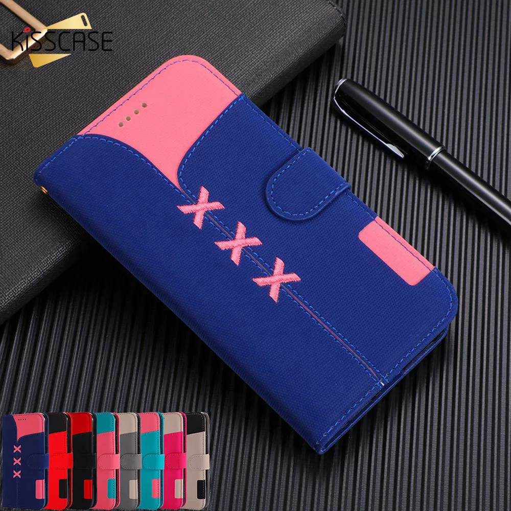 Kisscase флип чехлы Чехол для телефона Чехлы samsung S10E S10 S9 S8 плюс A50 A70 A30 J4 J6 A6 A8 A9 A7 2018 A3 A5