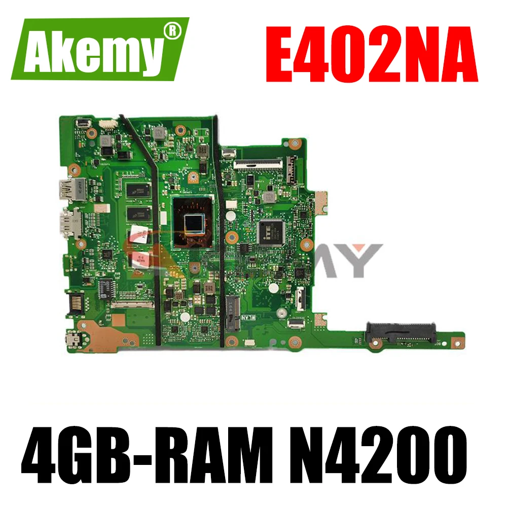 

Новая оригинальная материнская плата E402N R417N R416N (14 дюймов) для ноутбука, оригинальная материнская плата 4GB-RAM N4200